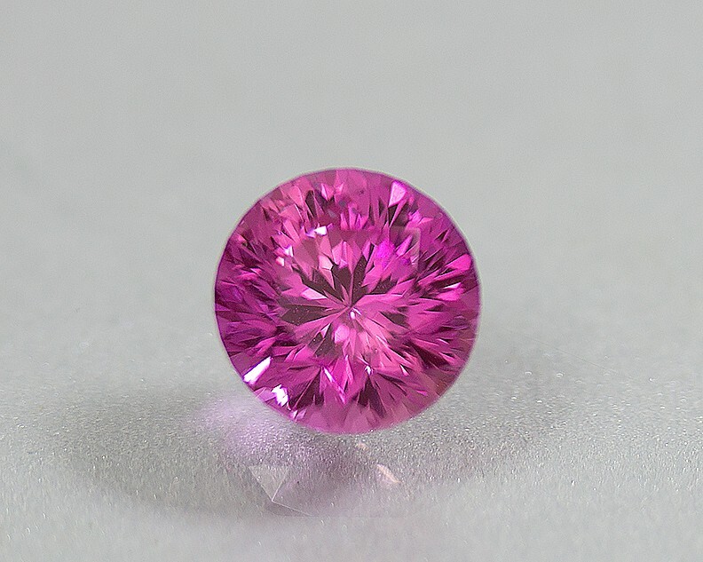 Pink Spinel. Lab Color 10.25 mm. 6.10 cts. New Cut Created For Diamonds.