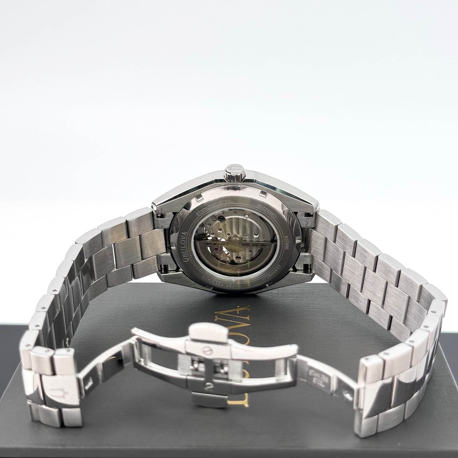 Bulova Classic Surveyor 96A274 Silver Tone Automatic Stainless Steel Men’s Watch