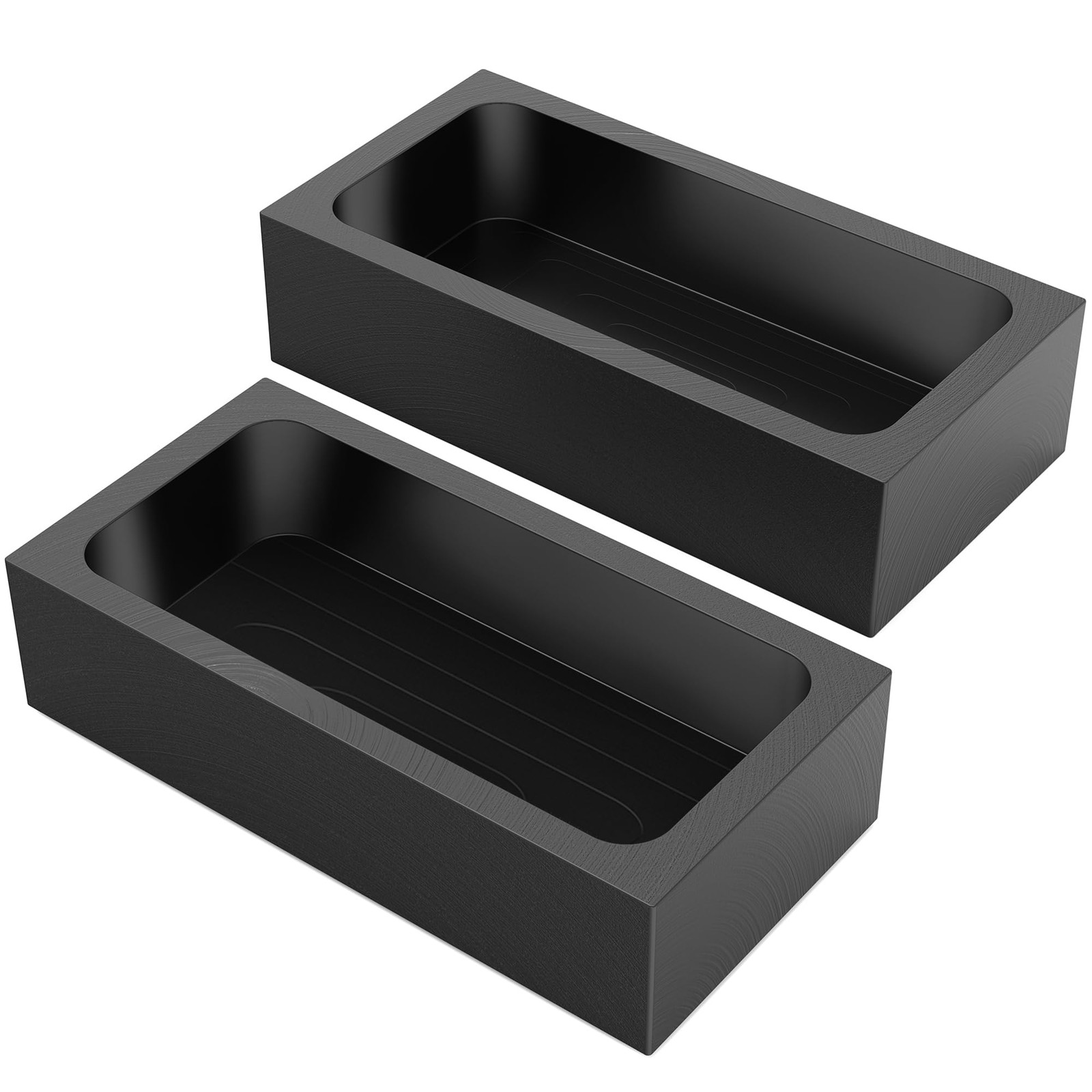 2-Pack 2.2lbs Graphite Ingot Molds, High-Purity Casting Molds for Gold, Silve…
