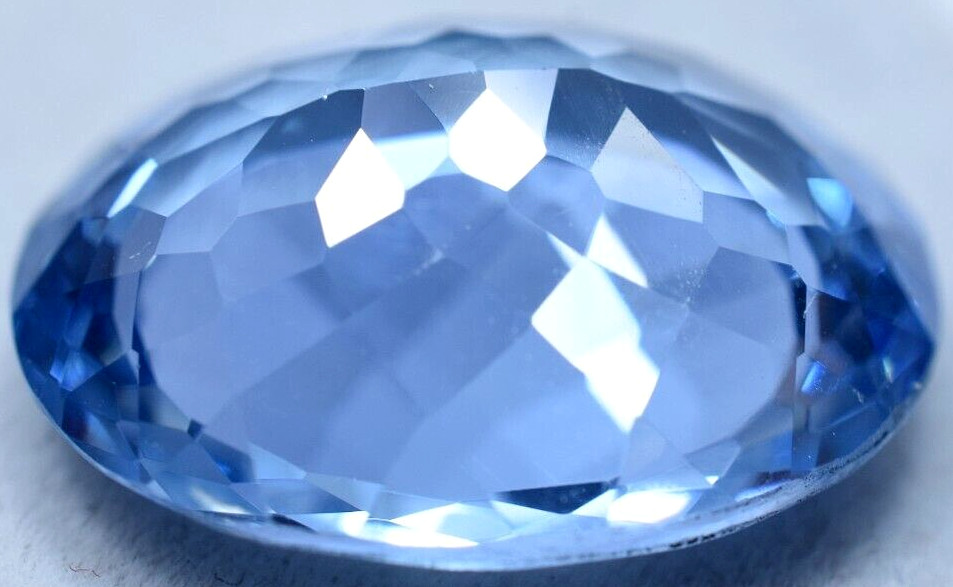 Natural 22.65Ct Namibia Jeremejevite Flawless Certified Oval Cut Loose Gemstone