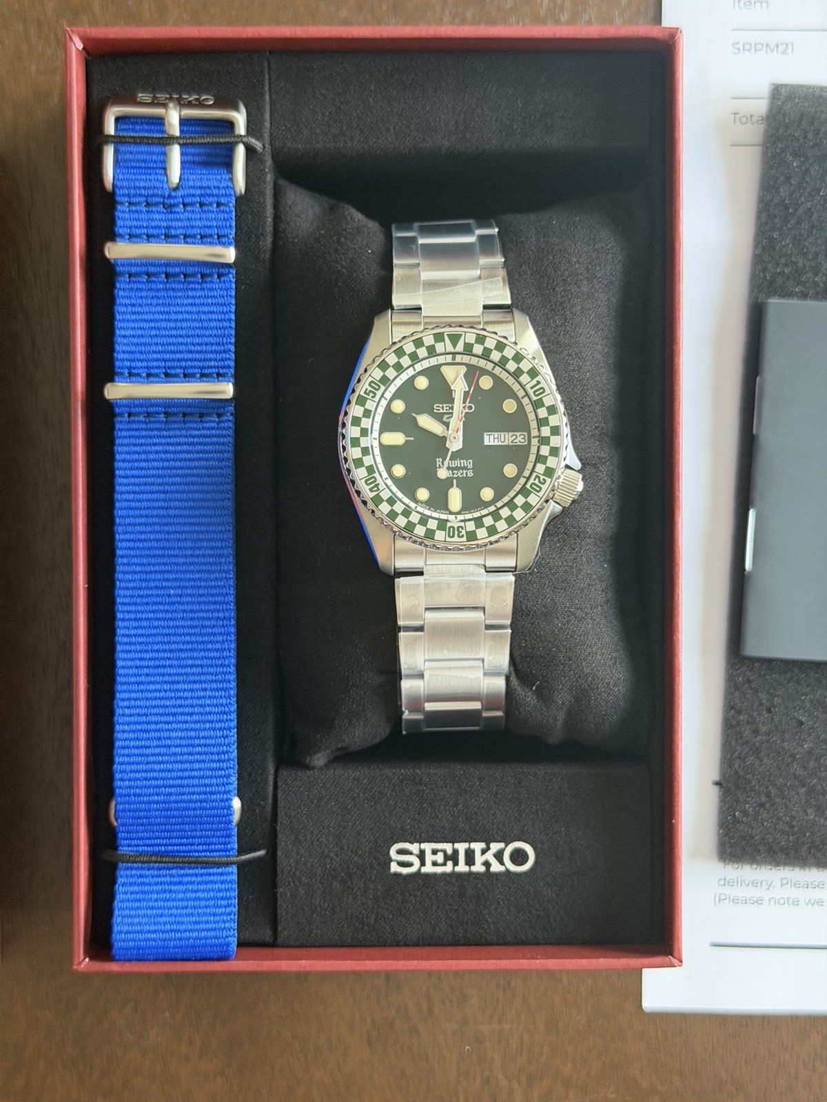 Seiko 5 Sports x Rowing Blazers x Wind Vintage SRPM21 Green 38mm Limited 2500