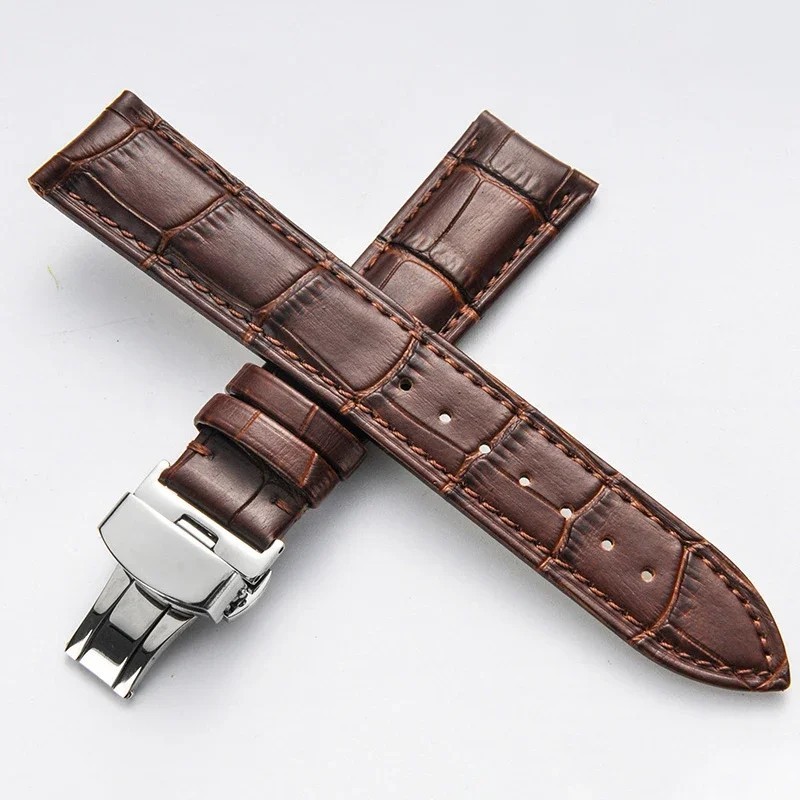 Correa Cuero PU Acanalado 18/20/22mm para Reloj Militar Unisex – with Wooden Box