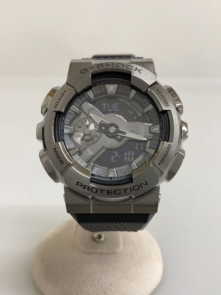 CASIO Quartz Watch G SHOCK Analog Rubber BLK