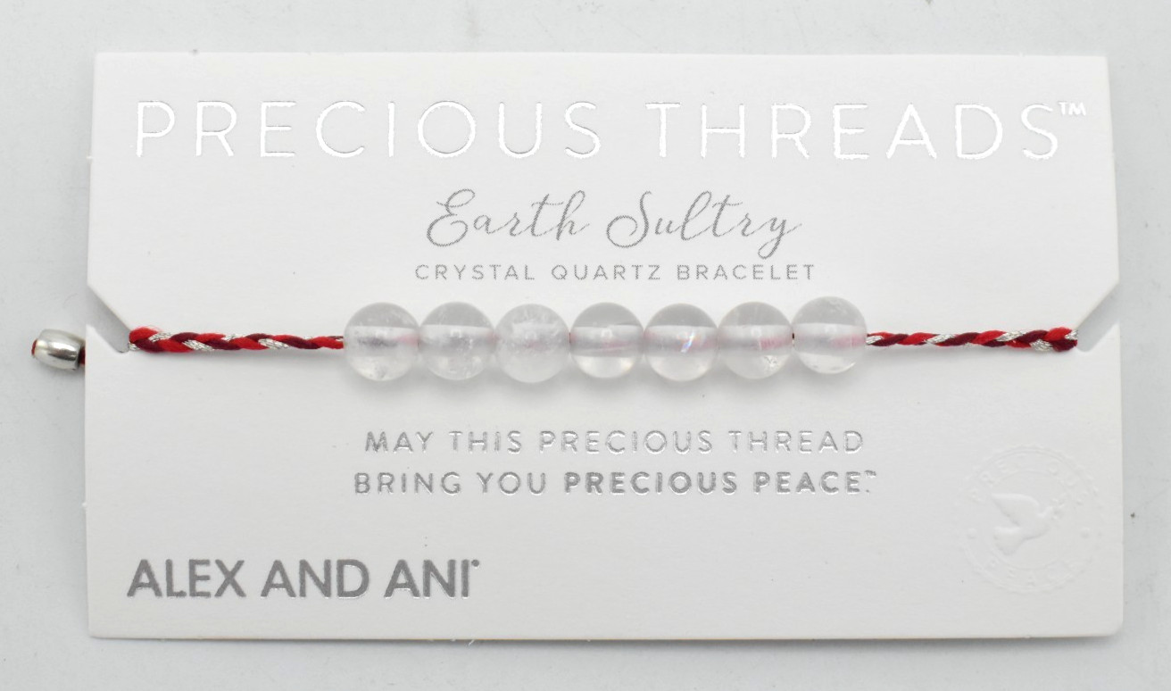Lot of 50 Alex and Ani Precious Threads Earth Sultry Sterling & Quartz Bracelets