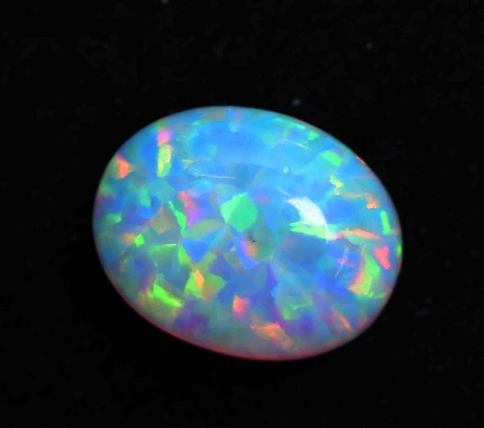 Natural Ethiopian Fire Opal 7.40 CT AGSL Certified Play Of Color Loose Gemstone