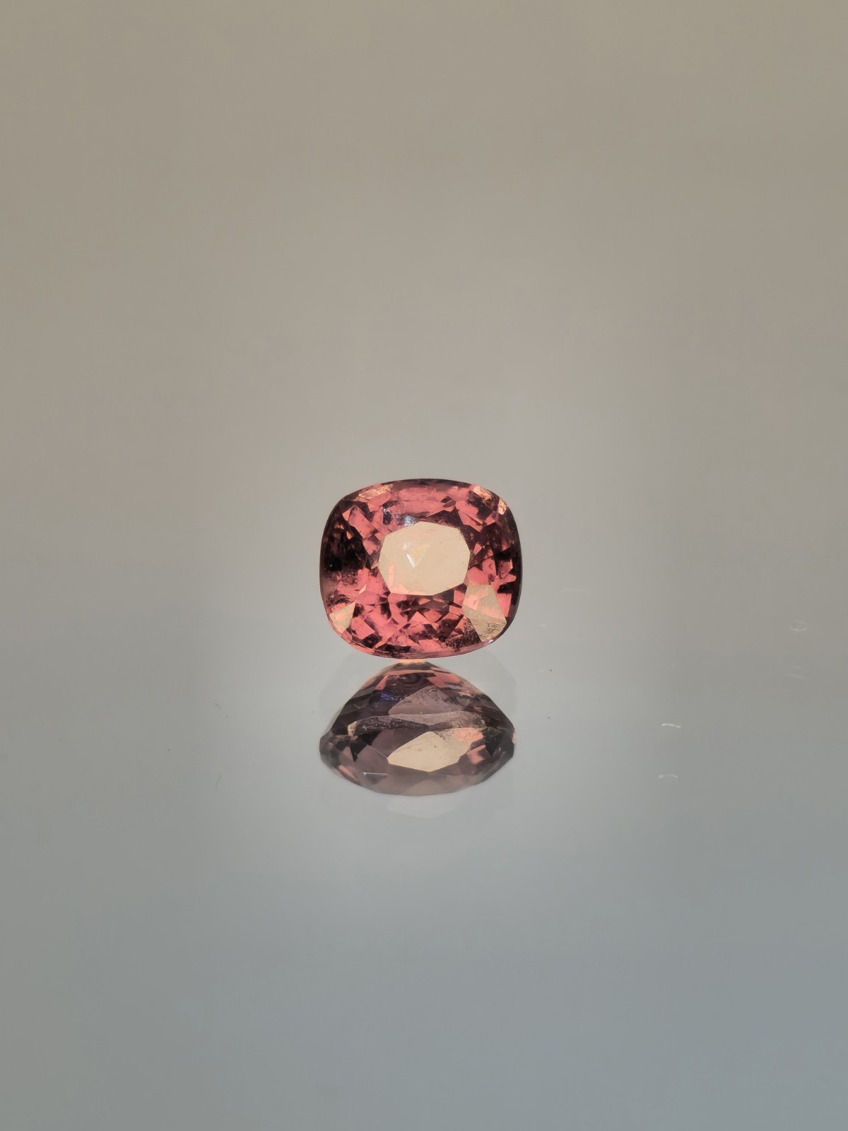 Untreated spinel Myanmar Dust Pink cushion cut natural gemstone Unique Color