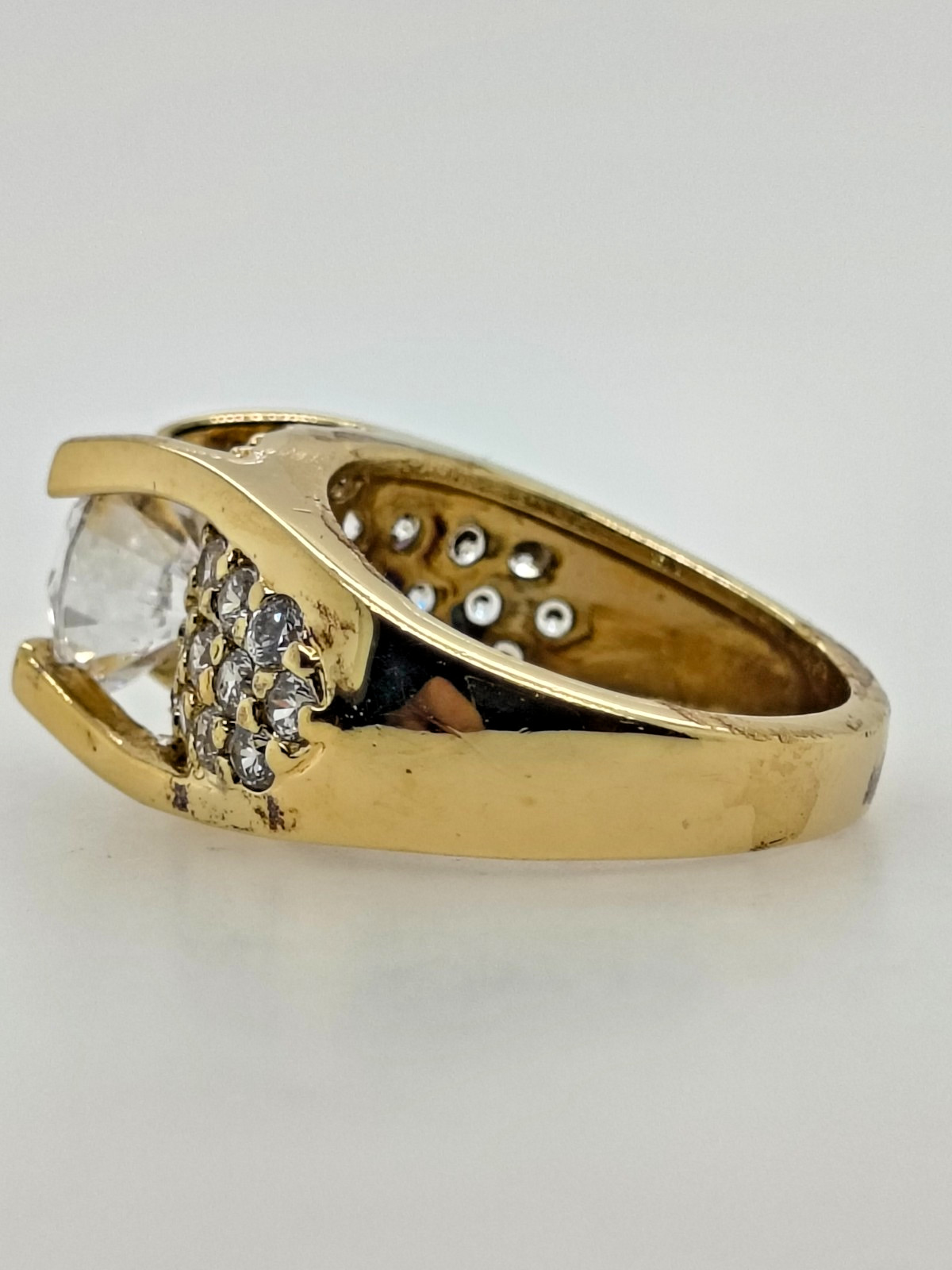 Sterling Silver Cubic Zirconia Engagement Ring for Women Size 5