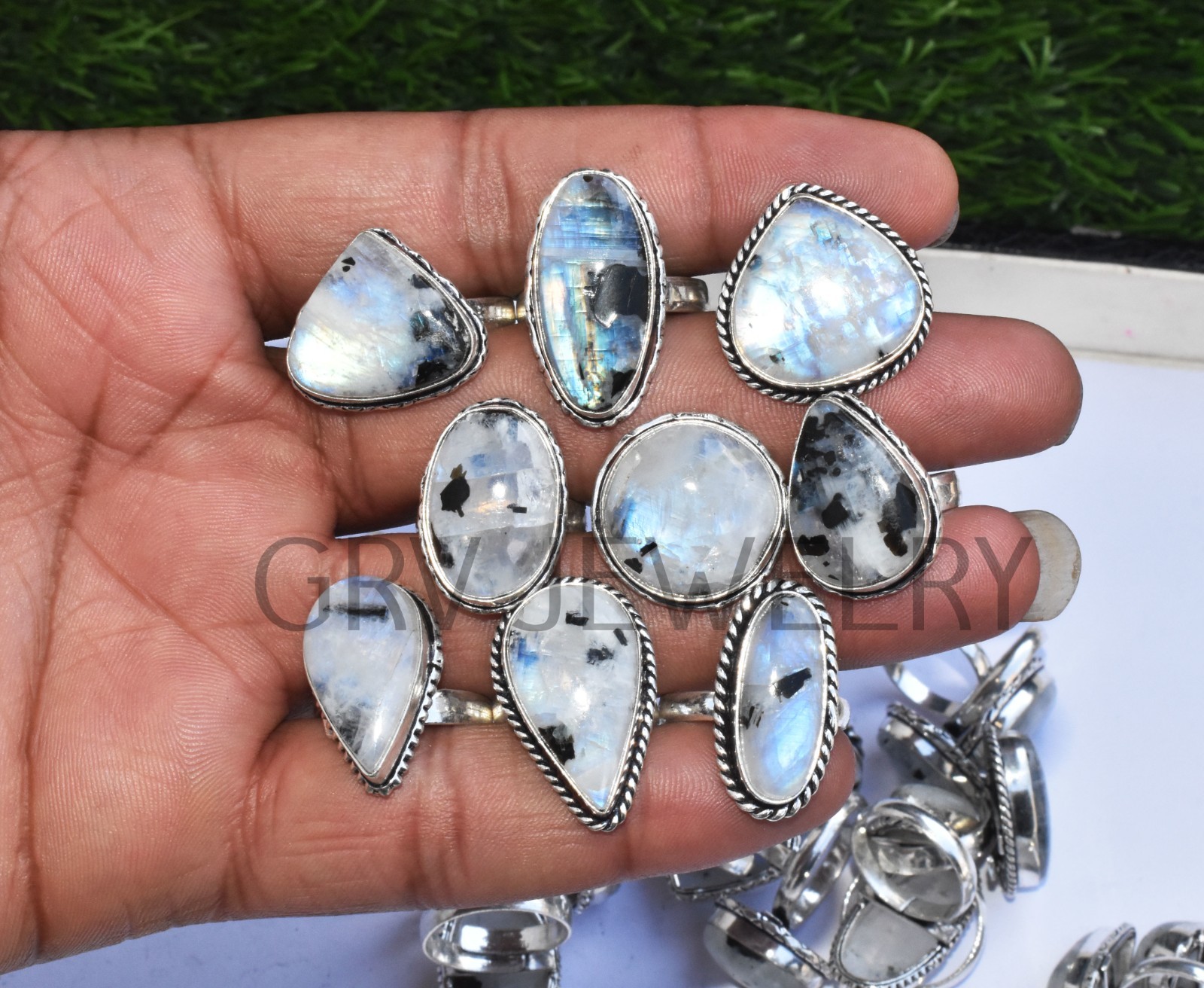 1-500 Pcs Pyrite Druzy In Wholesale Rings Lot: Silver Plated Whr-67