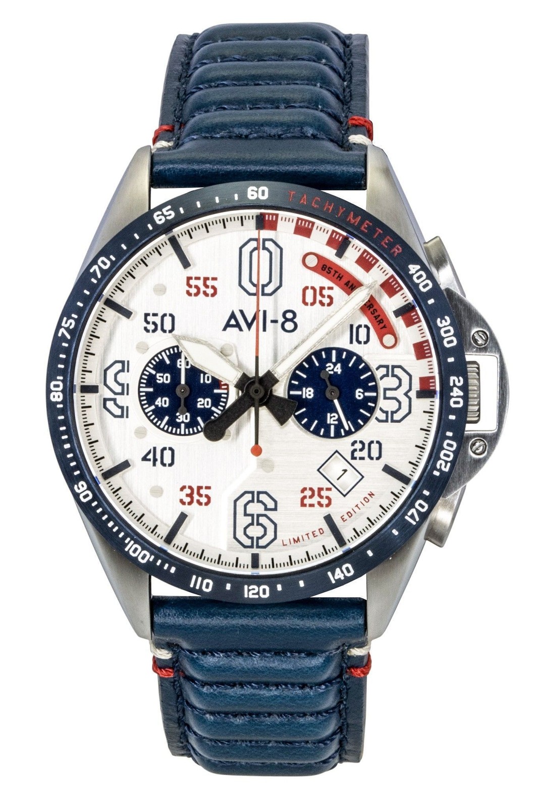 AVI-8 P-51 Mustang Chronograph Silver Dial Quartz AV-4143-01 Men’s Watch