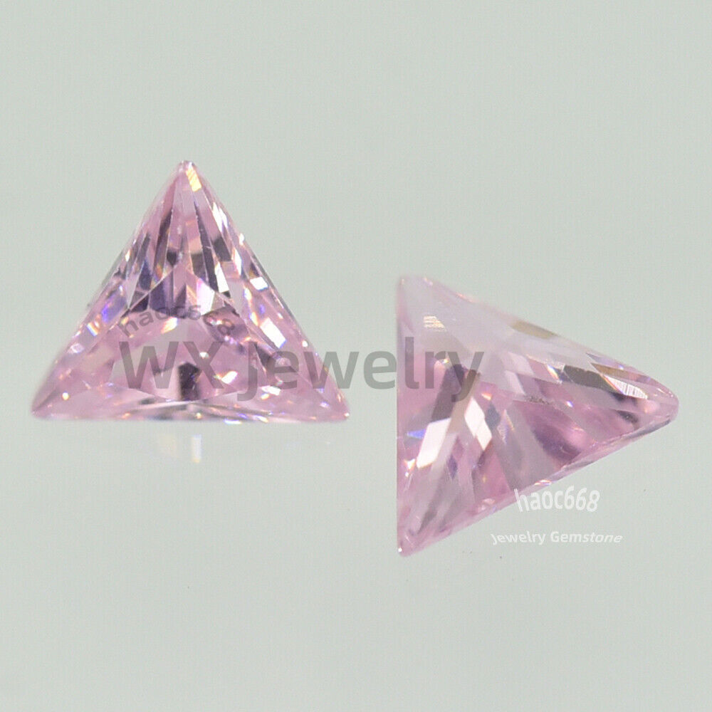 3x3mm-10x10mm Triangle Loose 5A Cubic zirconia Multicoloured Synthetic Gemstone
