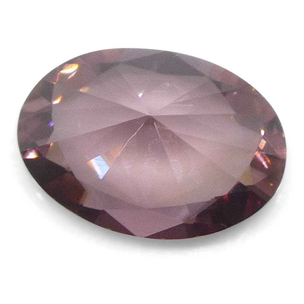 0.95ct Natural Earth Mined Oval Master Brilliant Cut Pink Zircon from Sri Lanka