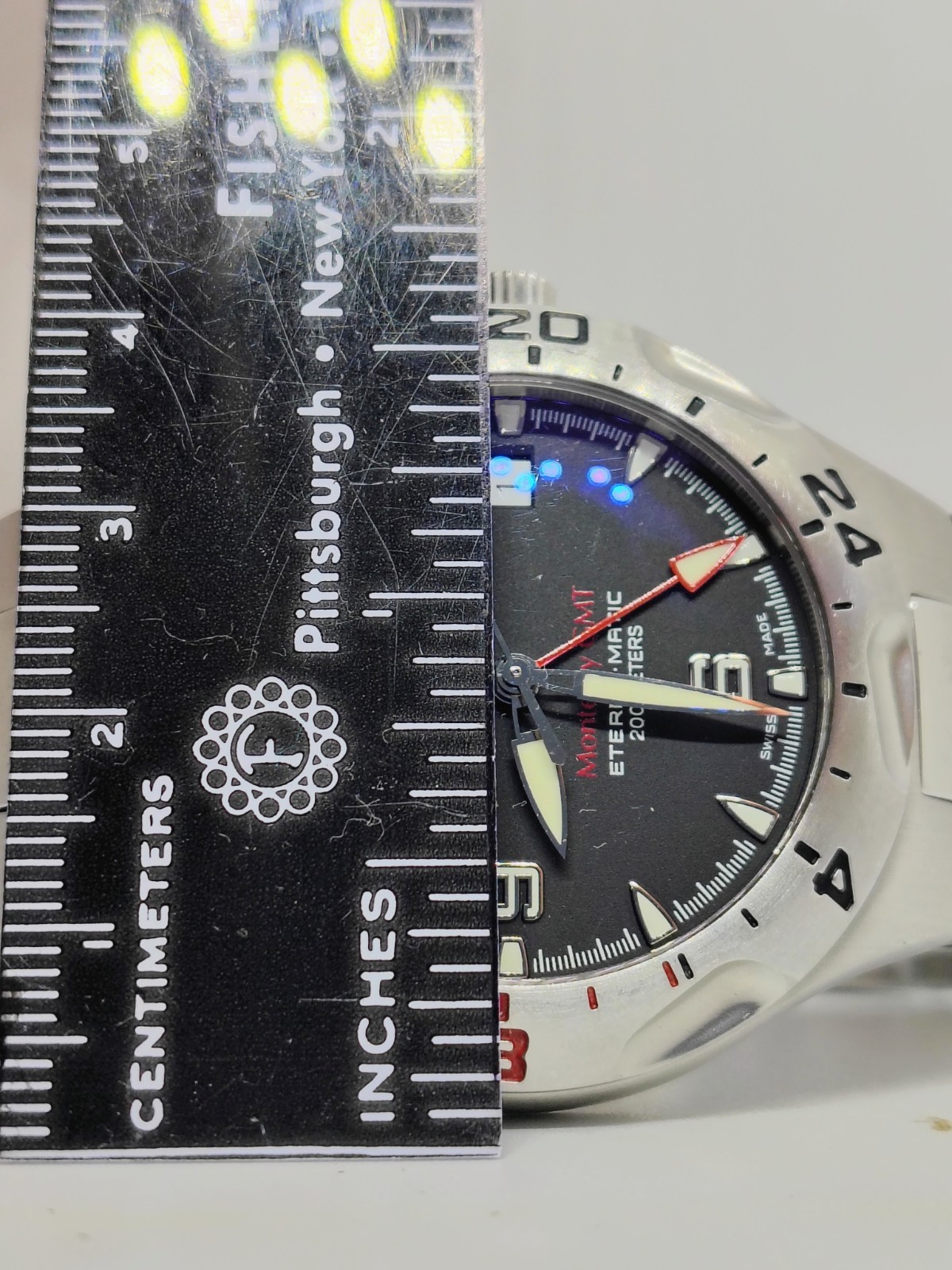 Eterna Monterrey GMT Automatic Watch Model 1612.41 Stailess Steel 200M