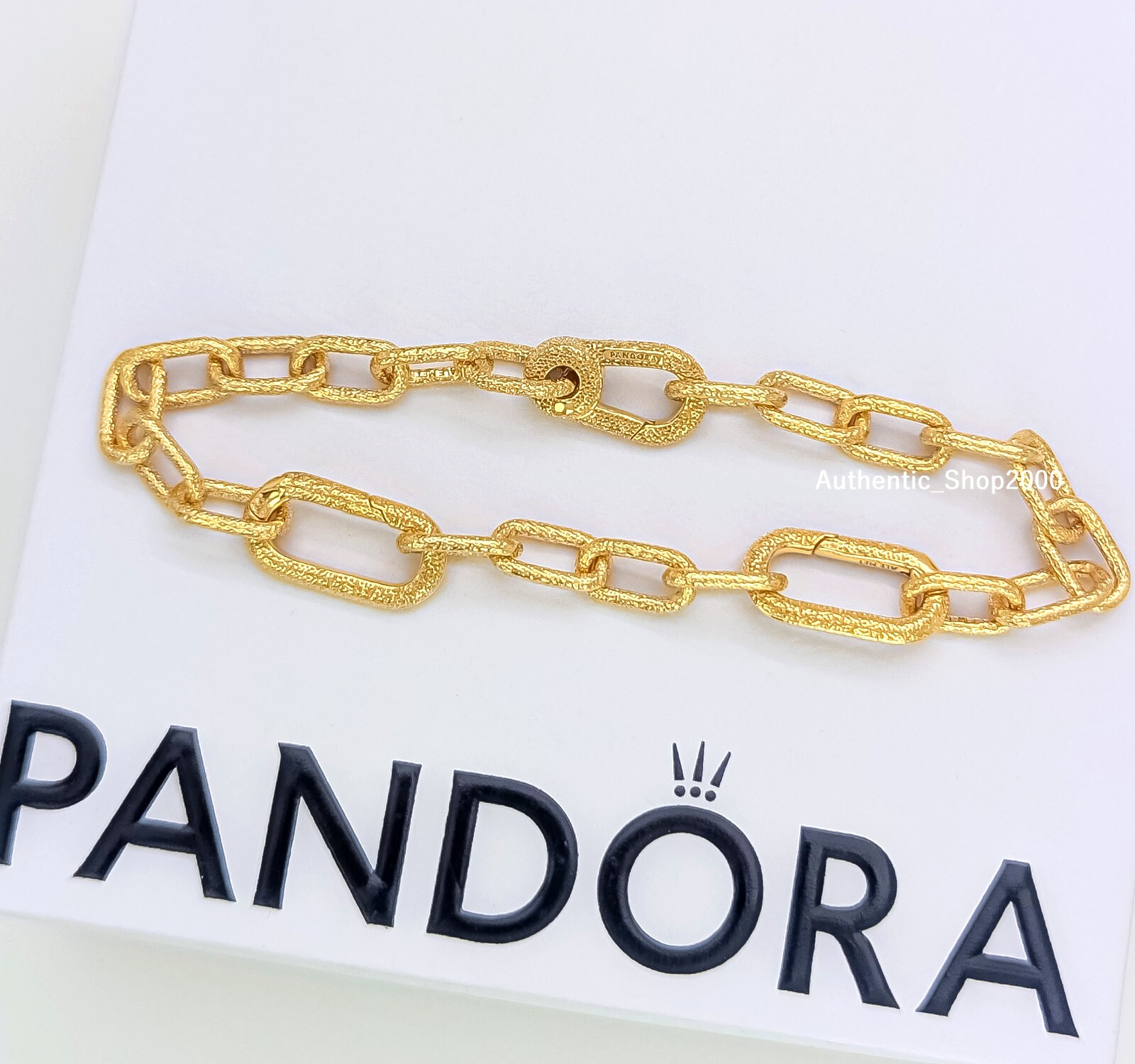 NEW 100% Authentic PANDORA ME 14k Gold Shine S Link Chain Bracelet 563829C00