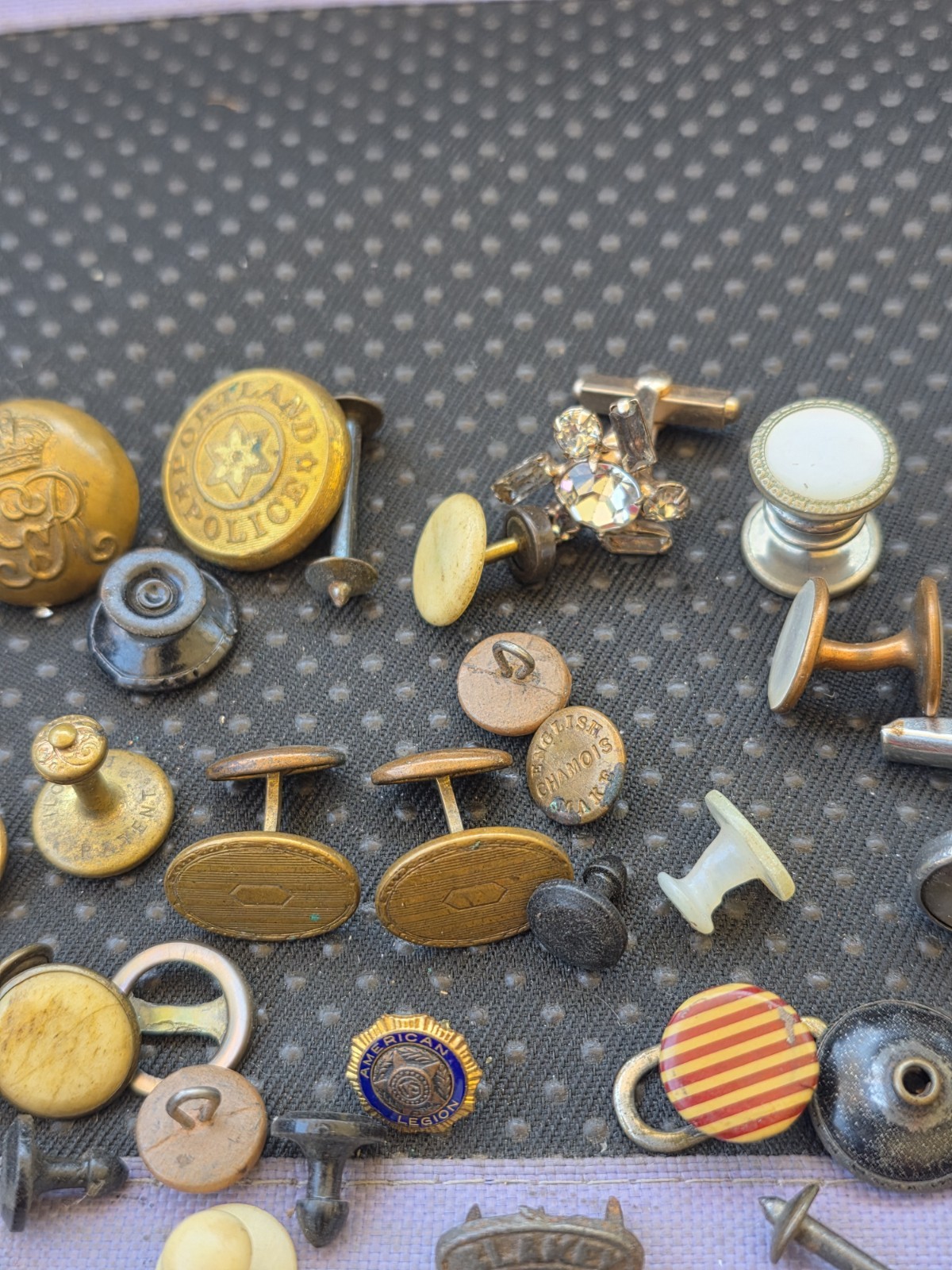 Vintage Victorian,Nouveau Cufflinks & Buttons Lot Pre Owned Condition D3