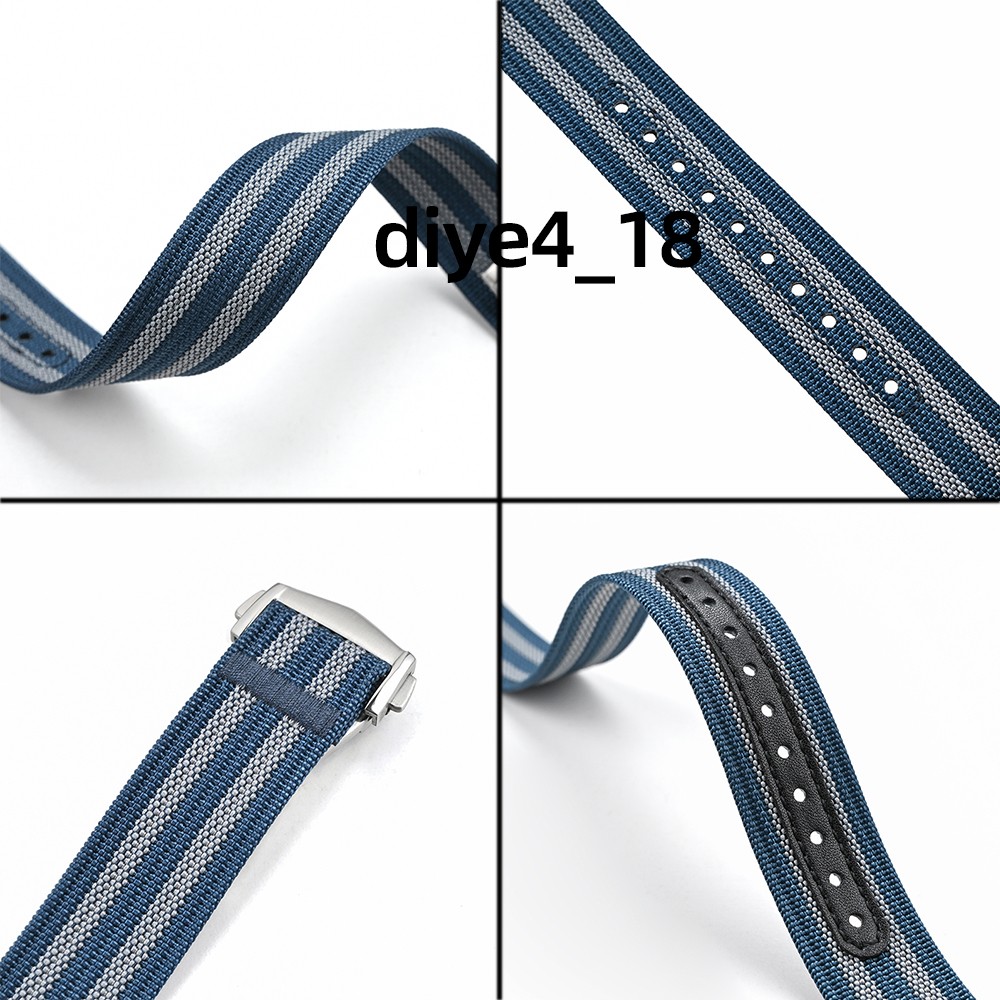 Premium One-Piece Strap 20mm 22mm Watch Bracelet Nylon Watch Band Universal New