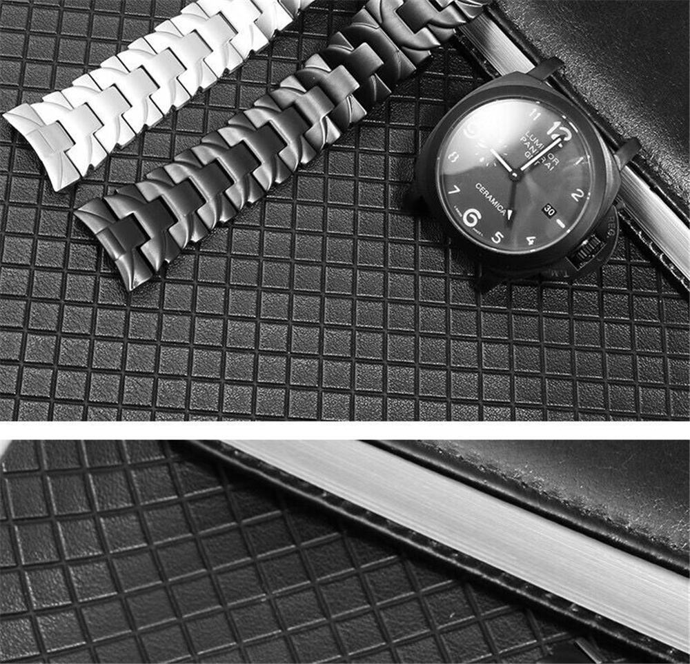 Stainless Steel Strap For Panerai Luminor PAM441 111 01316 Butterfly Buckle Band