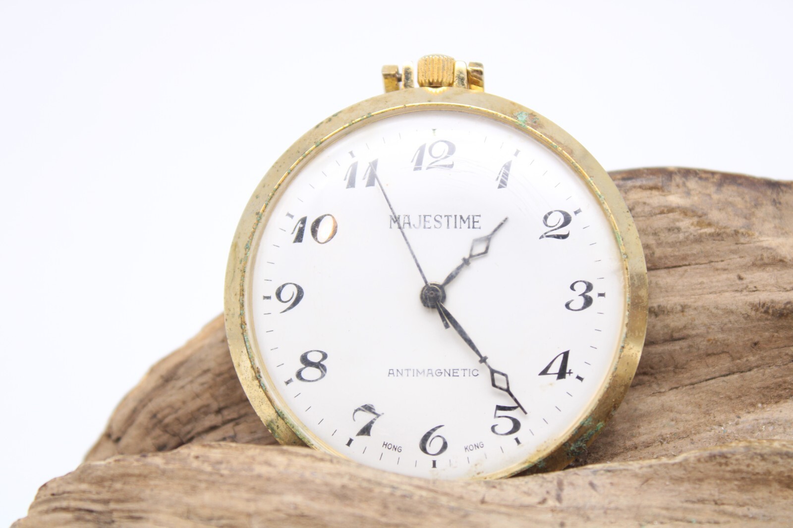 VINTAGE MAGESTIME POCKET WATCH 42.1mm RUNS (FD2)