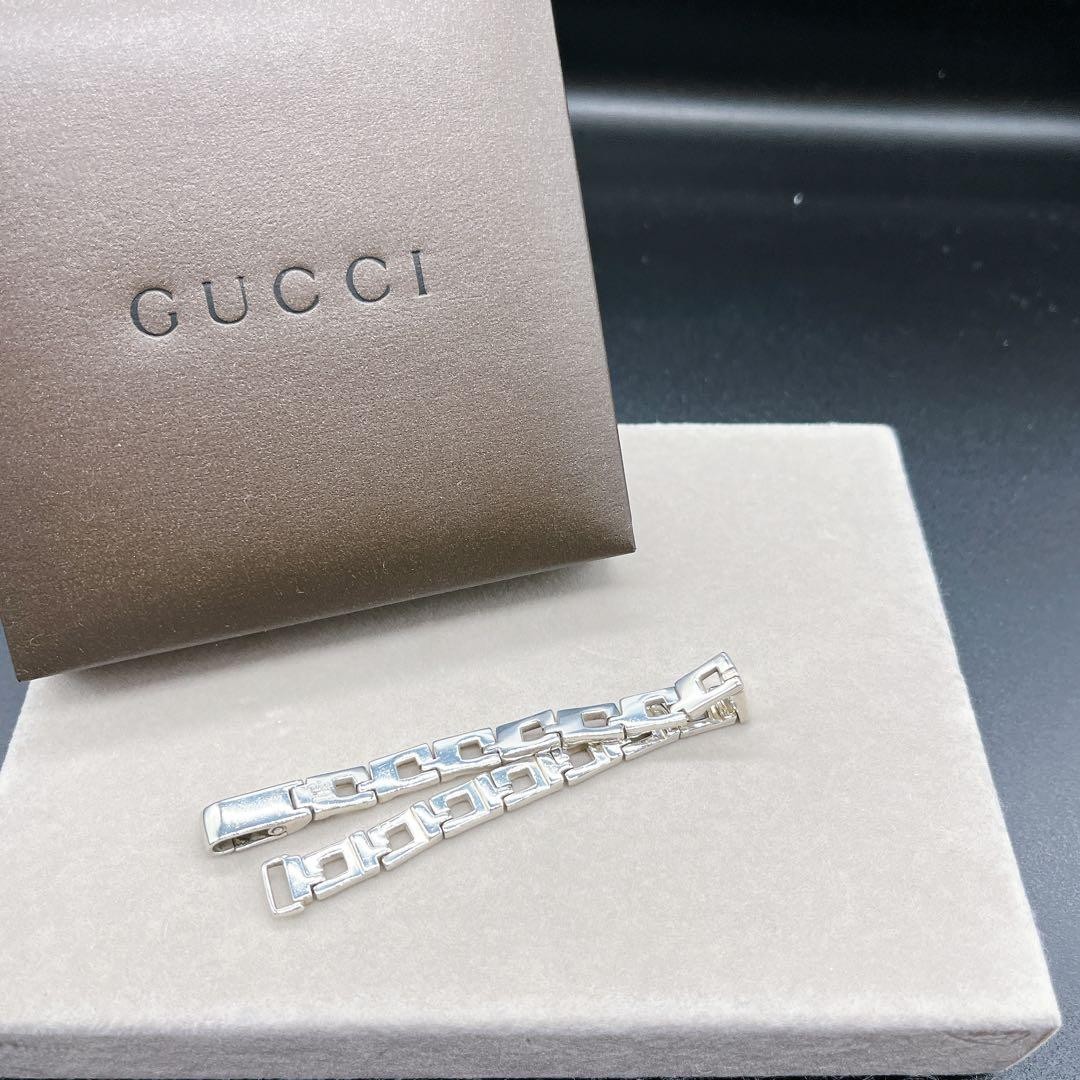 GUCCI G Shape Link SV925 Bracelet Silver Jewelry Luxury Accessory