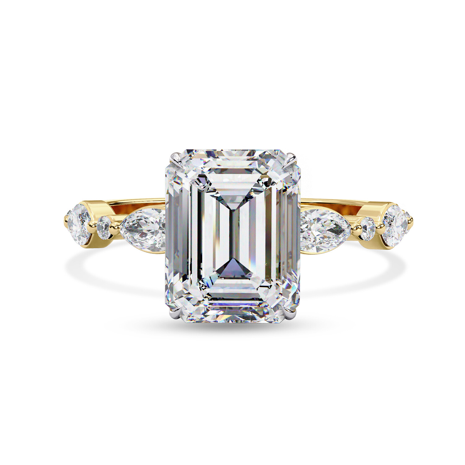 2.4 Ctw Moissanite Solitaire Engagement Ring For Women 10K Or 14k Gold