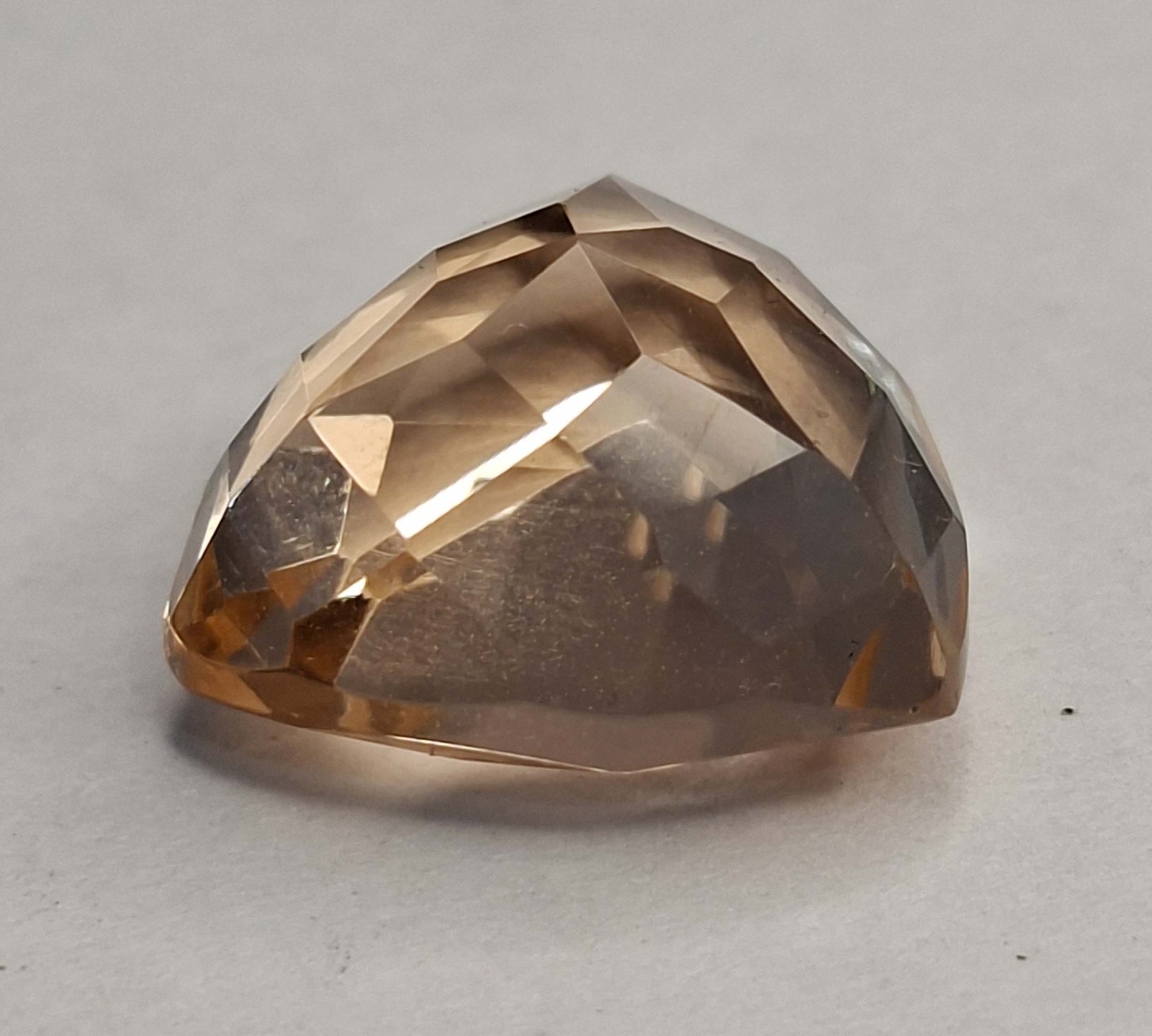 Morganite Light Brown Colour Natural Trillion Cut 11-13 Ct Loose Gemstone RK871
