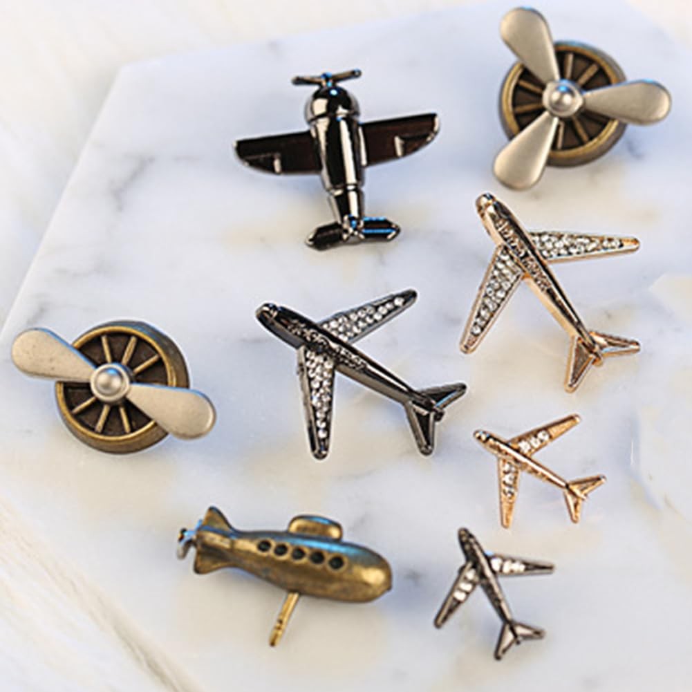 9pcs Airplane Brooch Pin for Men Propeller Aircraft Plane Flight Aviator Lape…