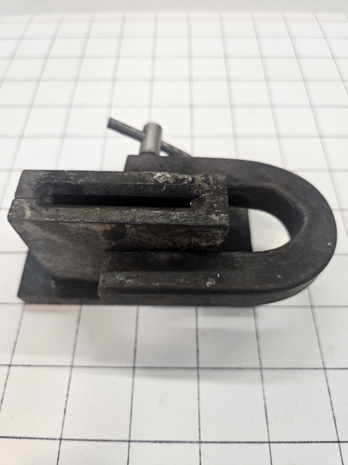 Vintage Ingot Mold for Silversmithing Adjustable Size 4.5×4.5×0.4 cm USED