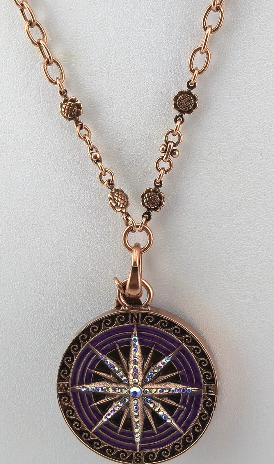 Kirks Folly Mystic Venus Seaview Moon Compass Pendant Earrings Copper Necklace
