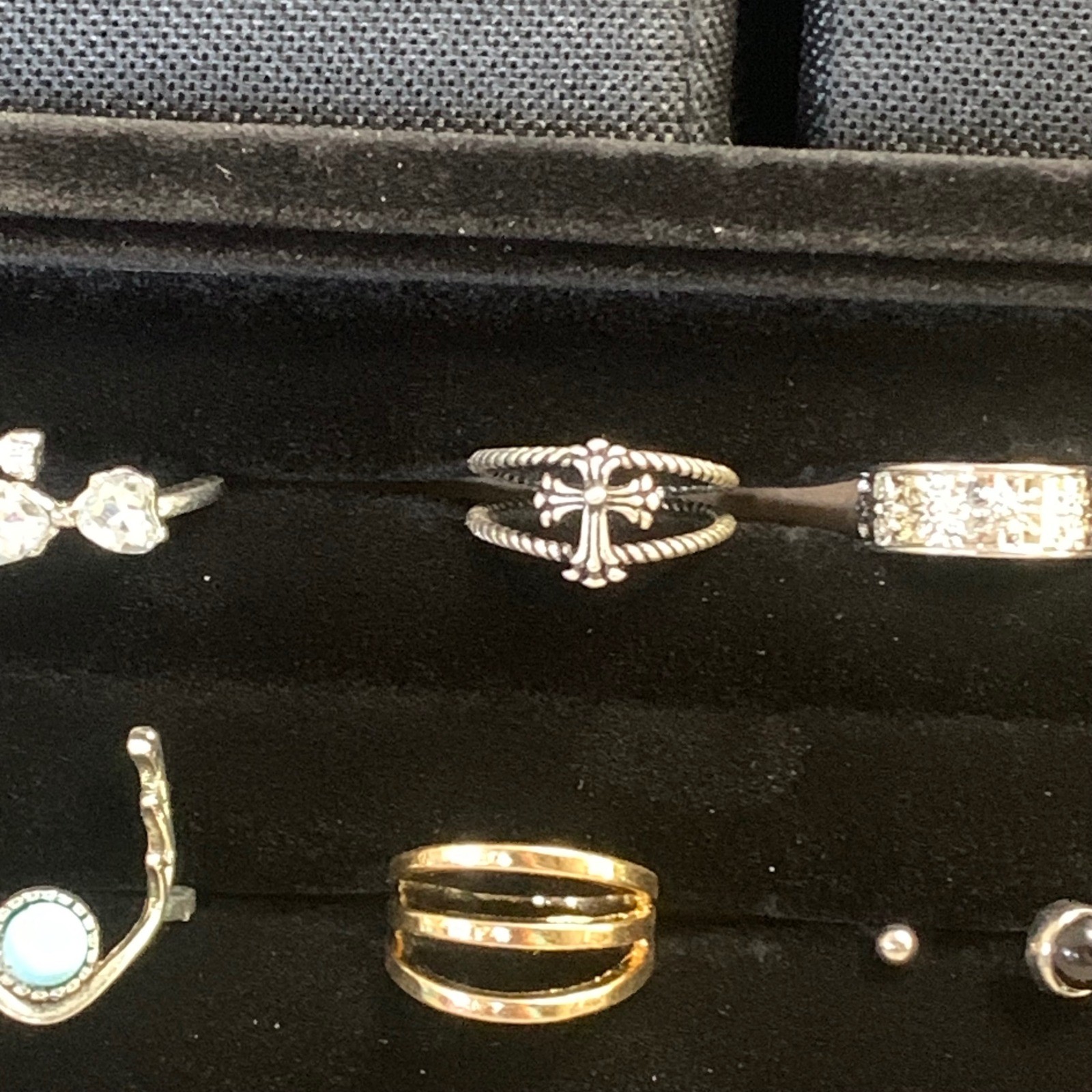 Bulk Lot 20 Womens Fashion Rings Size 7 Boho Gothic Statement Eclectic Mix