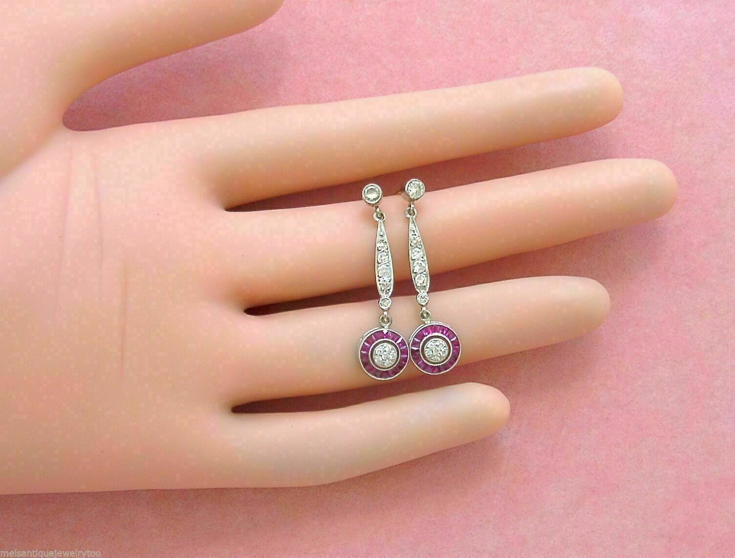 2Ct Round Cut Simulated Diamond Drop Stunning Earring In 14K White Gold Plated