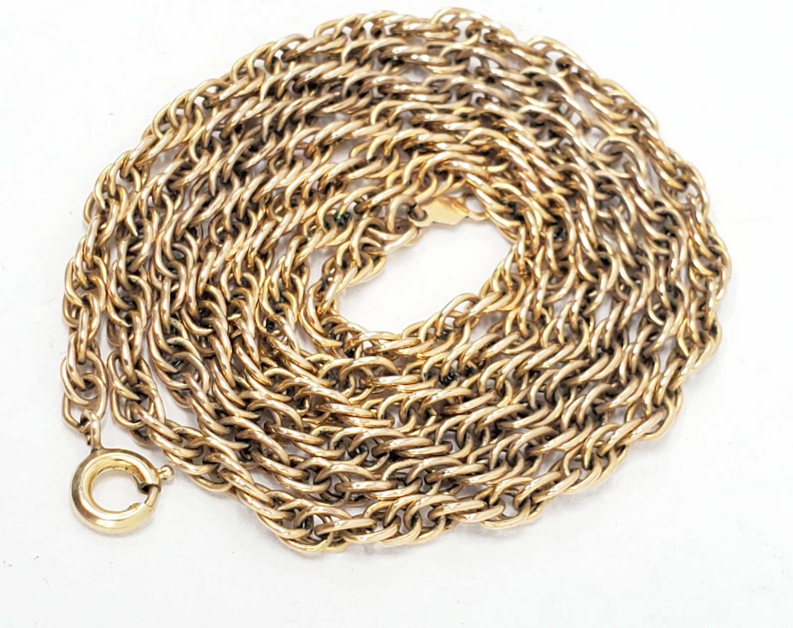 Vintage Double Link Chain 1/20 12k Gold Filled Necklace 24 Inches 3.5mm 11.66g
