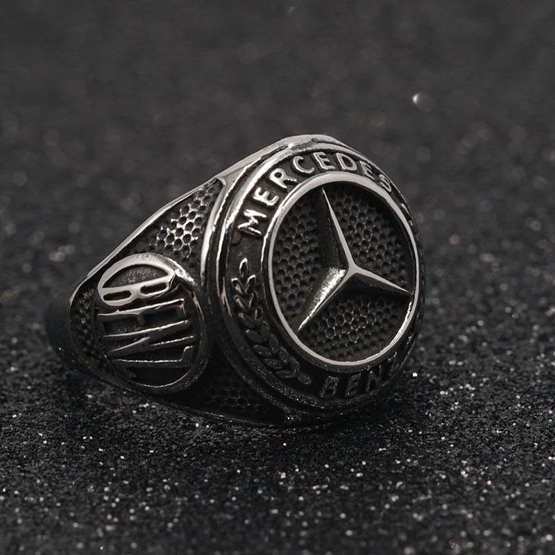 Mercedes Benz Car Driver Motors Ring Men’s Black Handmade