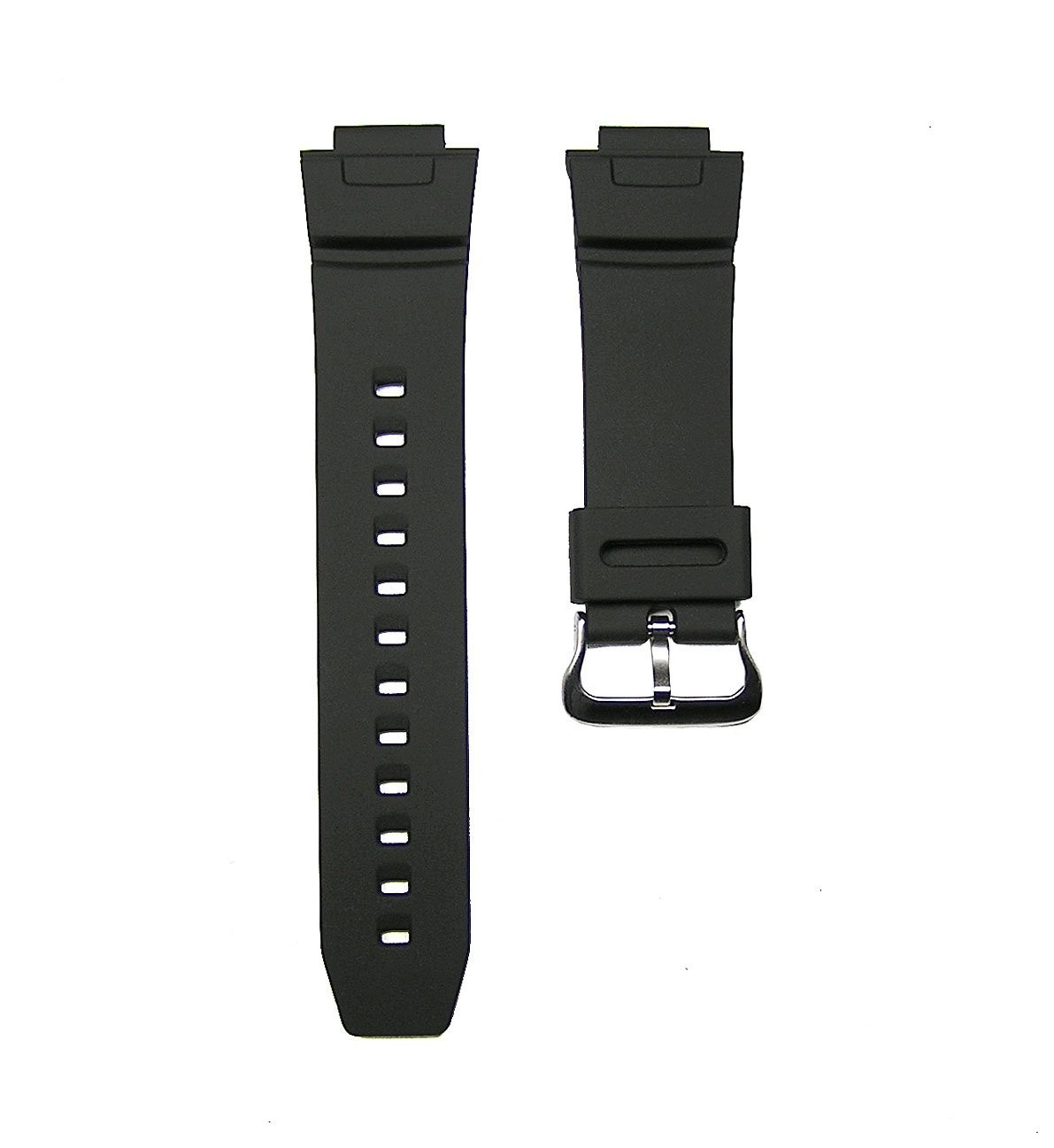 16mm Black Replacement Watch Band Strap for Casio G-Shock DW-9052, G2500 & More