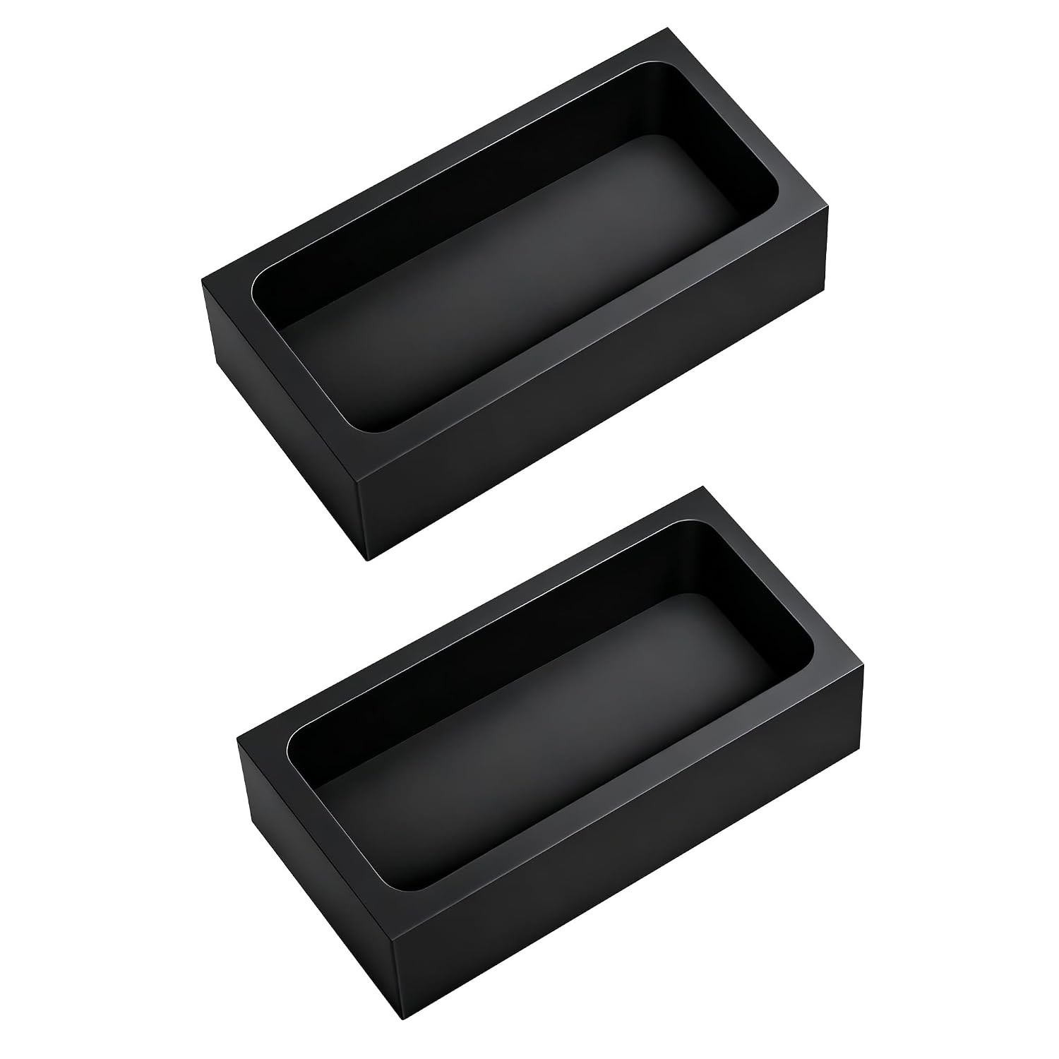 Graphite Ingot Molds 2 Pieces High Purity 1kg for Gold Silver Aluminum Casting