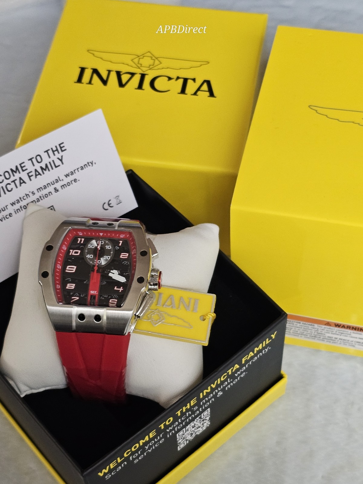 Invicta – Next Gen – DIABLO S1 Rally Black / Red – Racing Collection mens watch