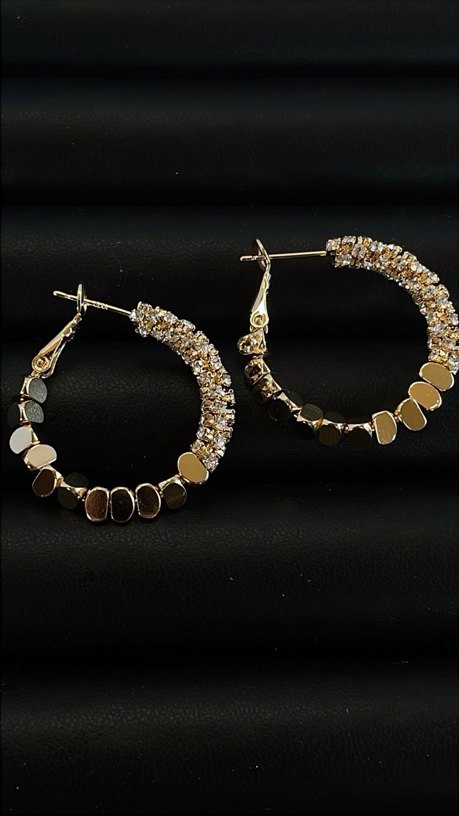 Women HOOPS Gold Color Earrings Daily Wear Or Party Wear