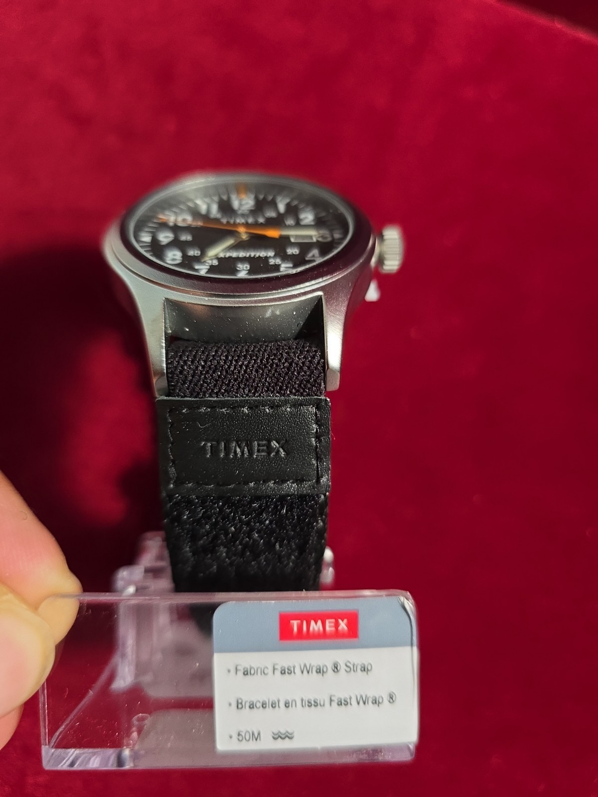 New Timex TW4B29600 Men’s Expedition Scout 40mm Black Fabric Fast Strap Watch
