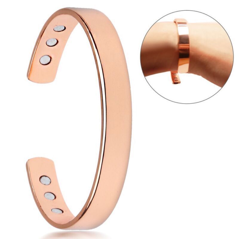 Copper Color Magnetic Bracelet Arthritis Therapy Energy MEN WOMEN