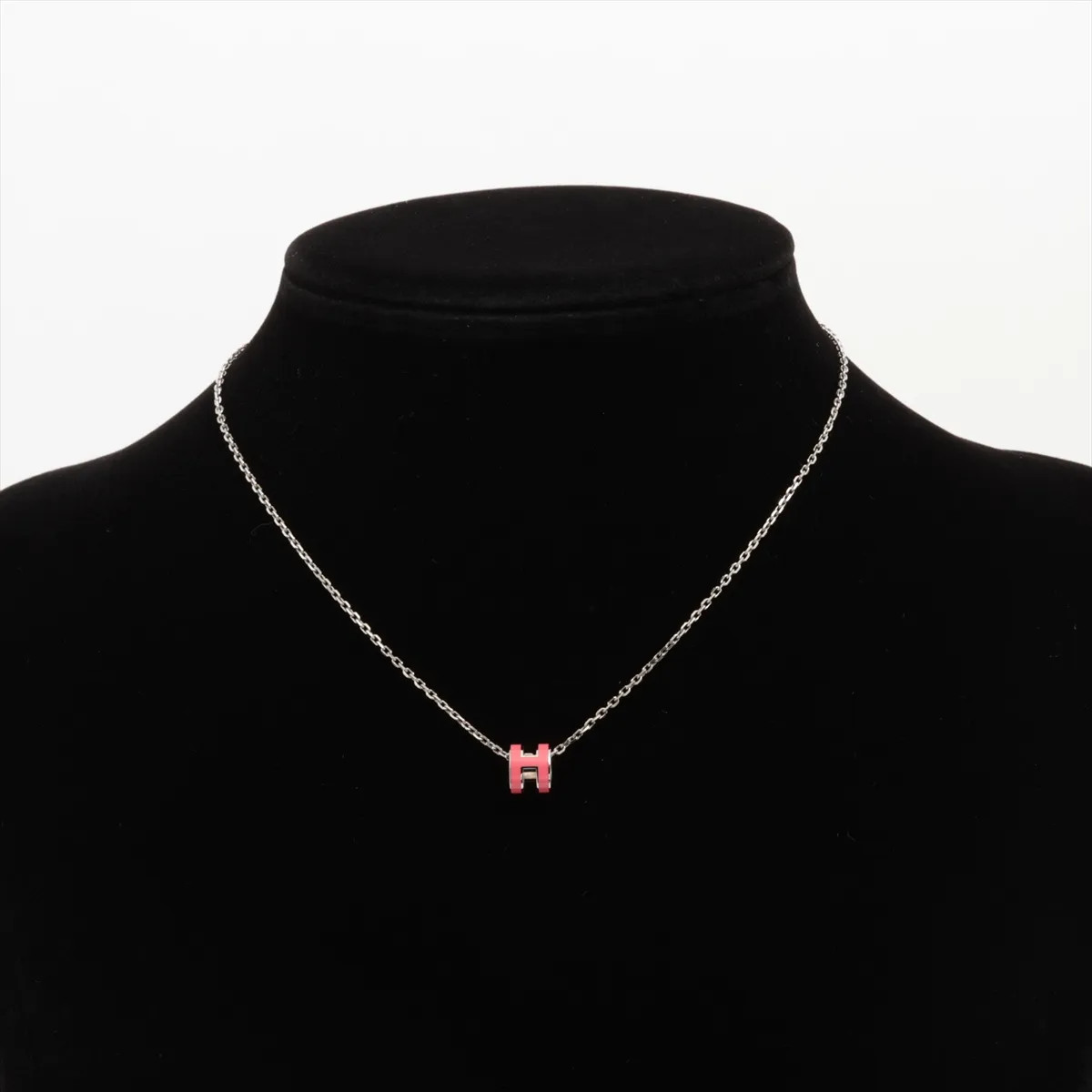 Hermès Mini-pop H GD0213 Necklace GP Silver