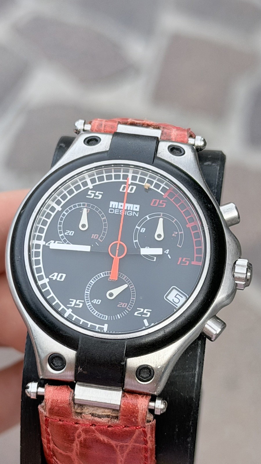 Momo Design Speed MD014 Chronograph Quartz Swiss Made Steel 39mm Men