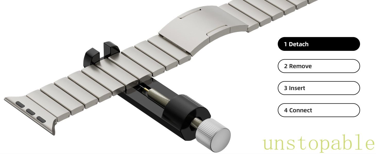 100% Pure Titanium (Not alloy) Watch Band Strap For Apple Watch Ultra 3 2 1 49mm