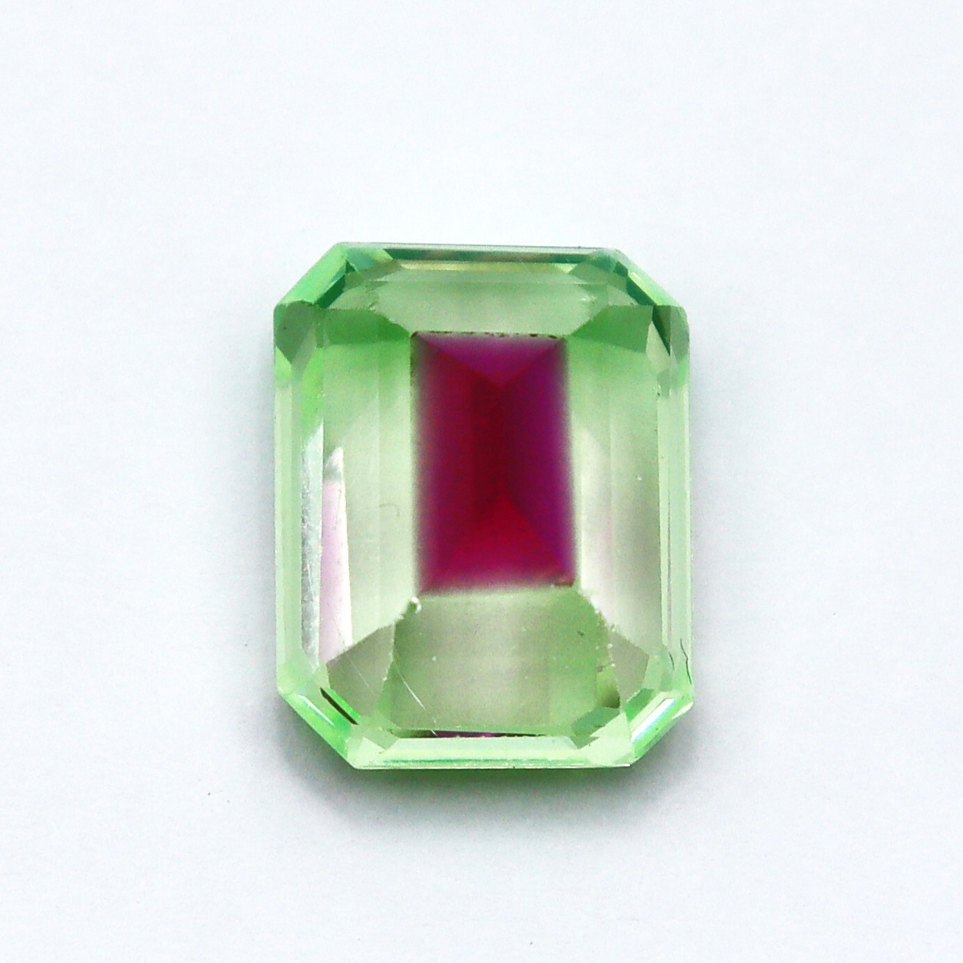 Natural Bi-Color Pitambari Sapphire Emerald 10-12CT Loose Certified Gemstone