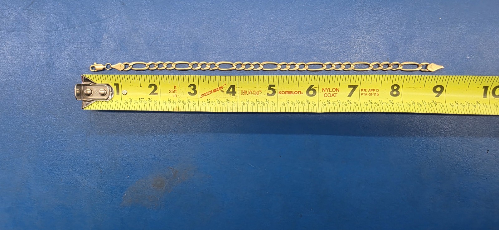 11K Yellow Gold Chain Bracelet ~ 9in. In Length ~8.4 Grams