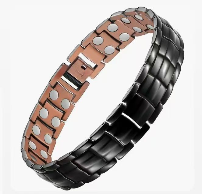 Men’s Bracelet Magnetic Therapy Arthritis Pain Relief Pure Solid Copper Bangle