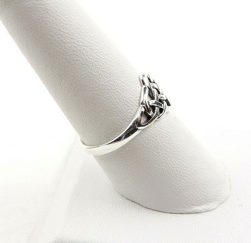 Sterling Silver Celtic Weave Ring – Free Gift Packaging