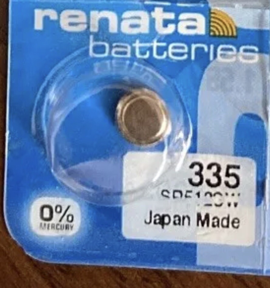 Renata 335/SR512SW Silver Oxide Watch Battery Price Quoted for Each Battery
