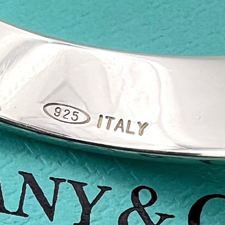 Tiffany & Co Atlas Cuff Bangle 925 Silver 16cm / 6.3in Vintage 1995 Pouch Box