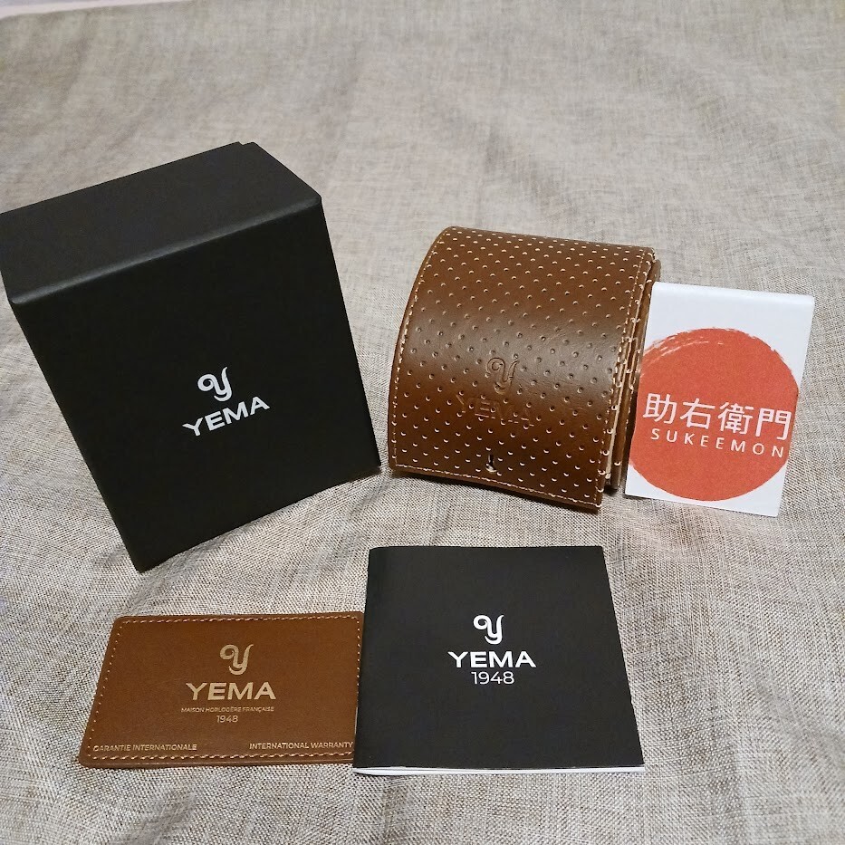 YEMA Wristmaster Traveler YWTR21 Automatic Mens Watch Cal.YEMA2000 Date Black