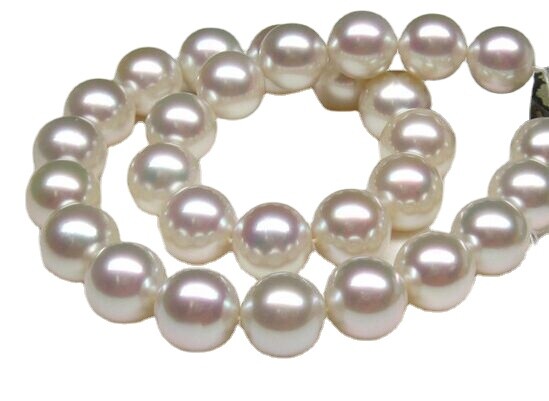 Suberb Huge 17″11-14mm Natural South Sea Genuine White Round Pearl Necklace 6618