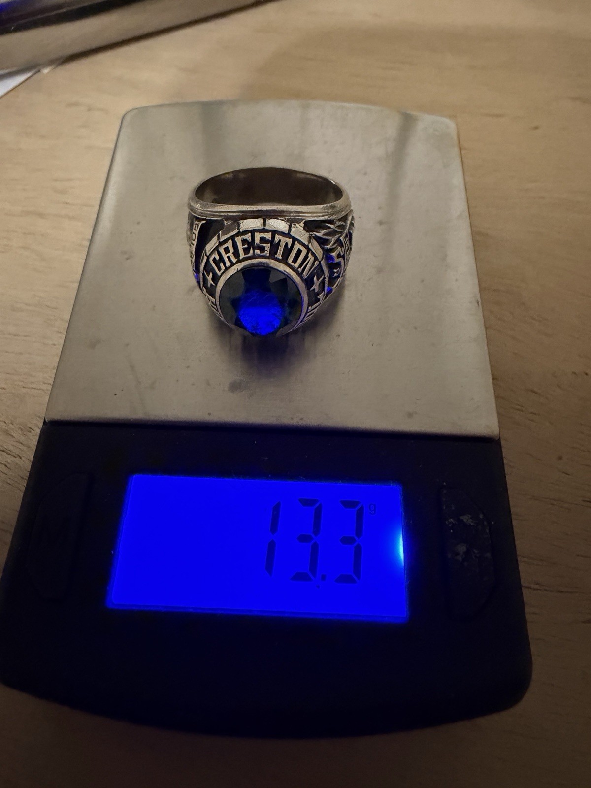 Creston High School Class Ring(10.7palladium )