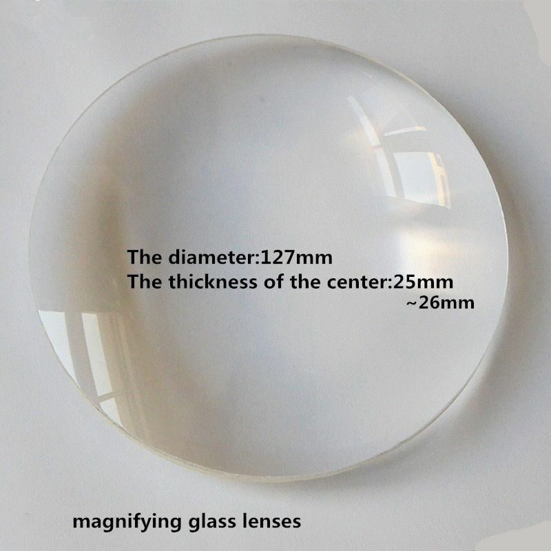 1PC 3X 127mm Optical Glass Magnifier Lens Desktop Magnifying Glass Replace Lens